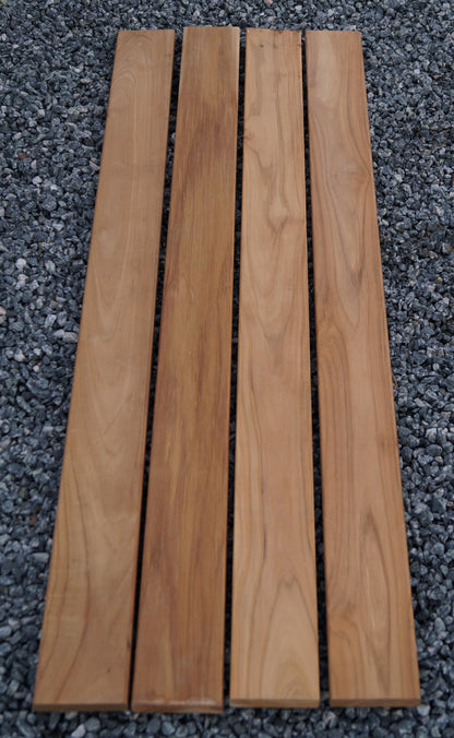 Banco de jardín 2 columnas para flores TEAK MW 5 x 5 cm, galvanizado en caliente