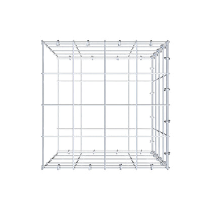 Monteret gabion type 2 40 cm x 40 cm x 40 cm (L x H x D), maskestørrelse 10 cm x 10 cm, C-ring