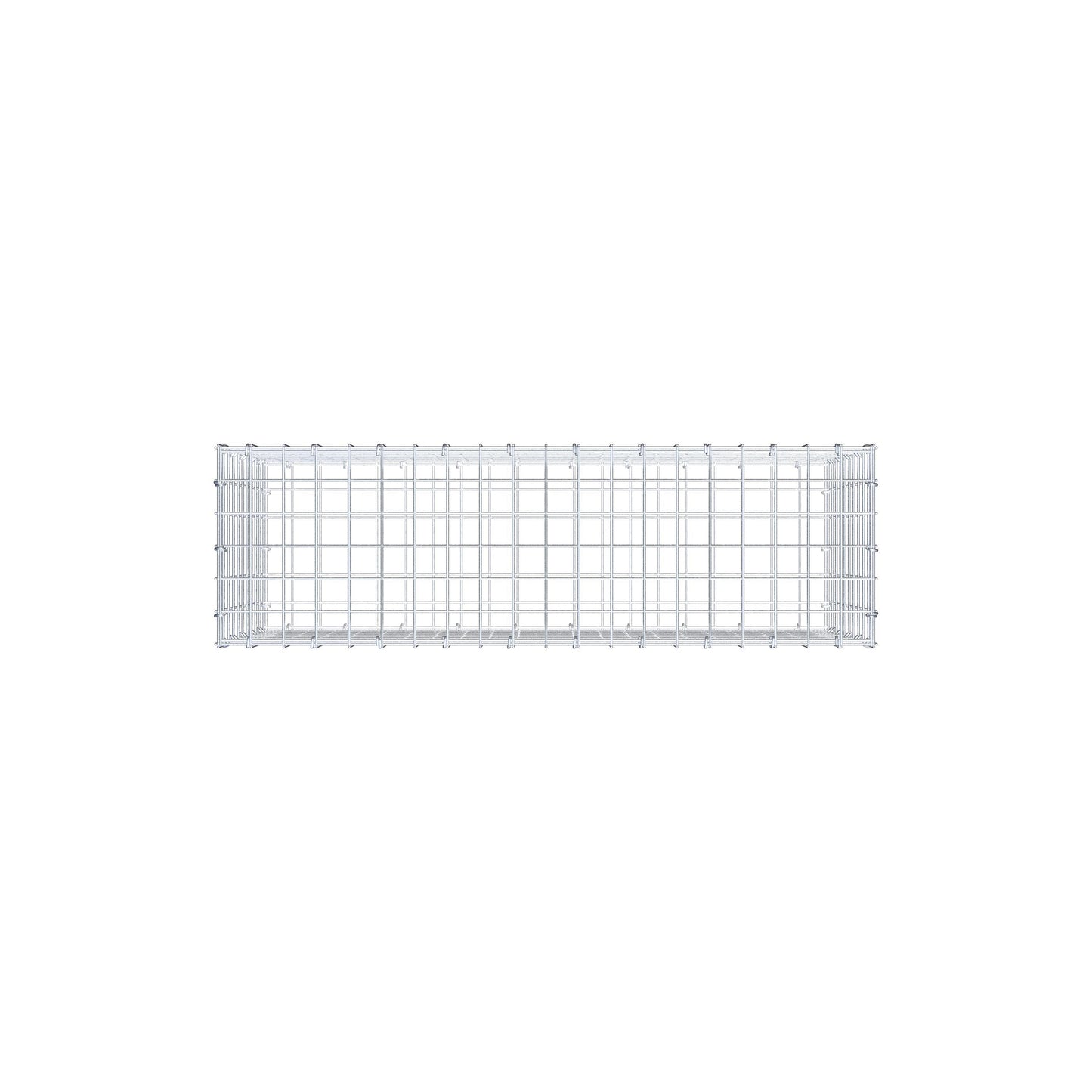 Gabbione 100 cm x 50 cm x 30 cm (L x H x P), maglia 5 cm x 5 cm, anello a C