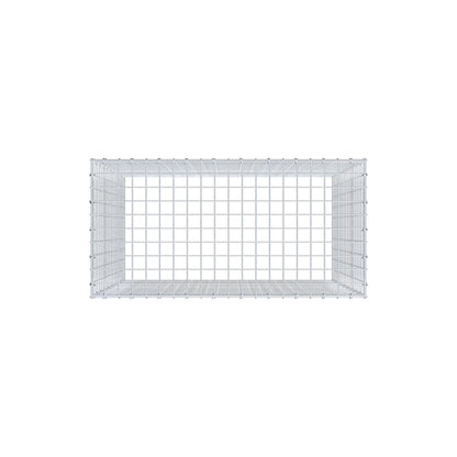 Anbaugabione Typ 3 100 cm x 100 cm x 50 cm (L x H x T), Maschenweite 5 cm x 5 cm, C-Ring