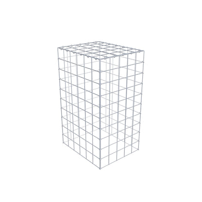 Anbaugabione Typ 3 100 cm x 60 cm x 50 cm (L x H x T), Maschenweite 10 cm x 10 cm, C-Ring