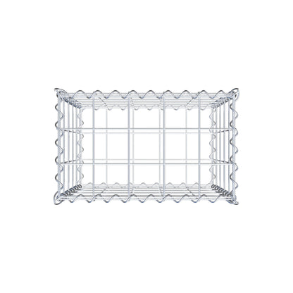 Gabione 50 cm x 50 cm x 30 cm (L x H x T), Maschenweite 10 cm x 10 cm, Spirale