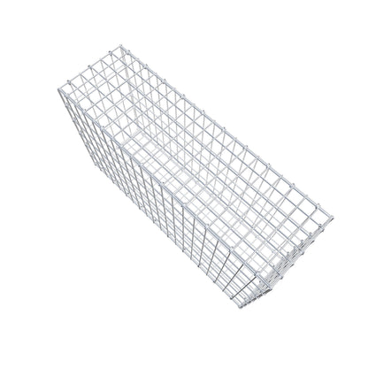 Gavión 100 cm x 60 cm x 30 cm (L x A x P), luz de malla 5 cm x 10 cm, anillo en C