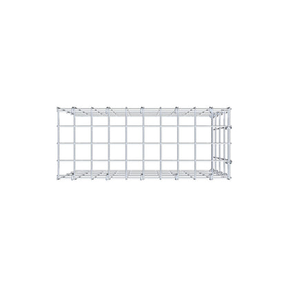 Fourche rapportée type 4 50 cm x 40 cm x 20 cm (L x H x P), mailles 5 cm x 10 cm, anneau C