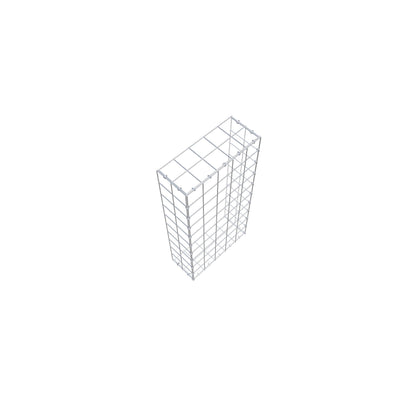 Type 2 oplegkorf 100 cm x 20 cm x 50 cm (L x H x D), maaswijdte 10 cm x 10 cm, C-ring