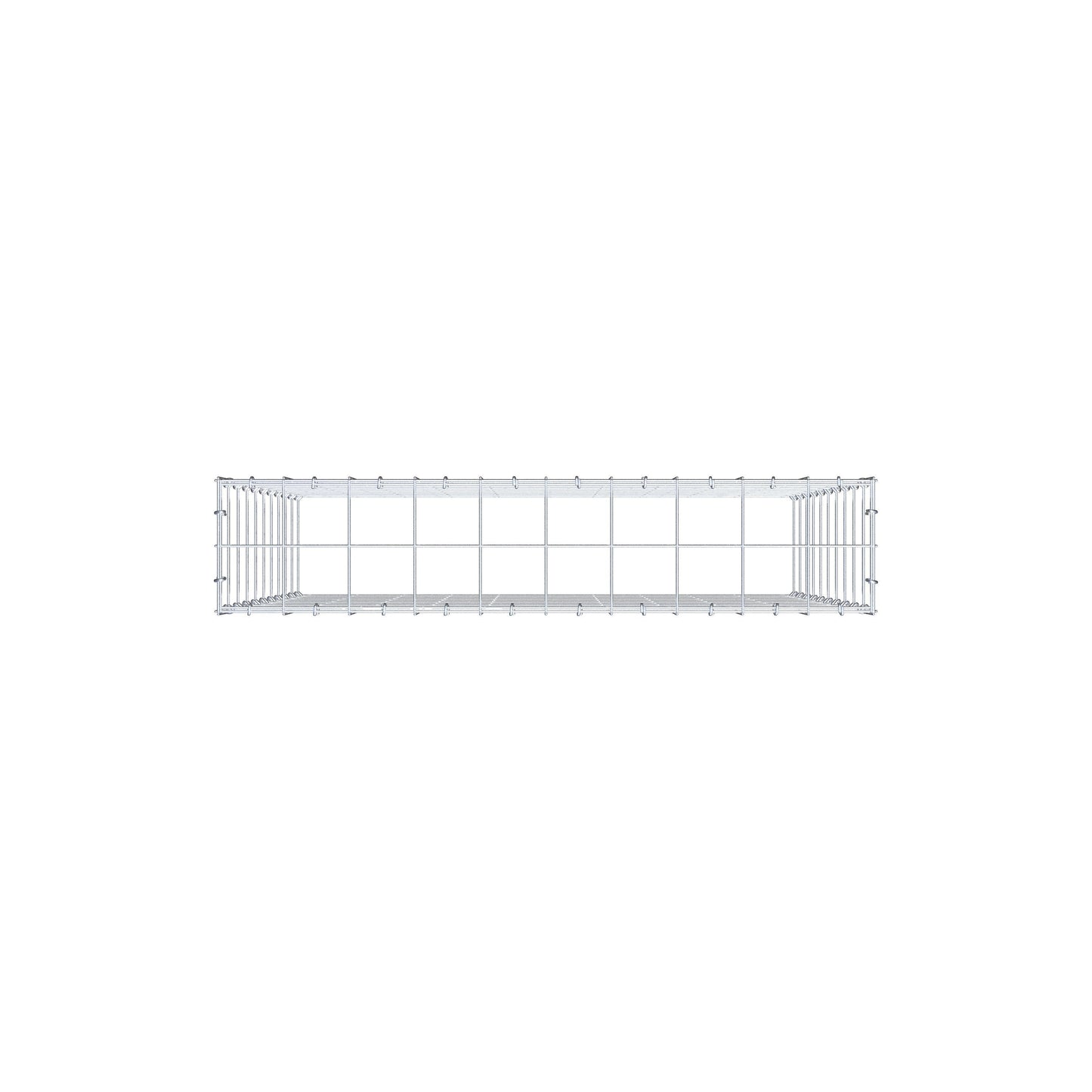 Gavión complementario de tipo 3 100 cm x 100 cm x 20 cm (L x A x P), malla 10 cm x 10 cm, anillo en C