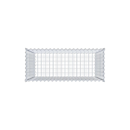 Gabbione 100 cm x 90 cm x 40 cm (L x H x P), maglia 5 cm x 5 cm, spirale