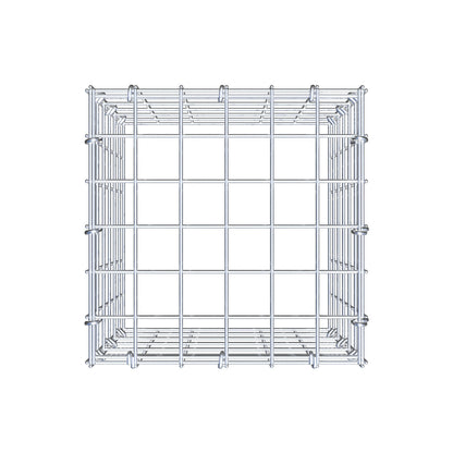 Gabbione aggiuntivo tipo 3 30 cm x 30 cm x 30 cm (L x A x P), maglia 5 cm x 5 cm, anello a C