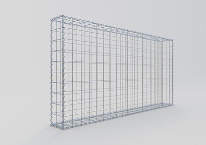 Gabion 200 cm x 100 cm x 20 cm (L x H x D), maskestørrelse 10 cm x 10 cm, spiral