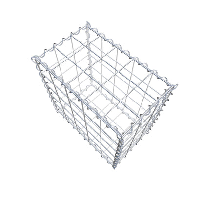 Gabione 50 cm x 50 cm x 30 cm (L x H x T), Maschenweite 10 cm x 10 cm, Spirale