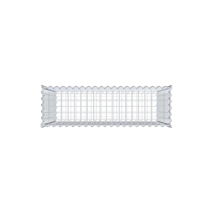 Gabione 100 cm x 80 cm x 30 cm (L x H x T), Maschenweite 5 cm x 5 cm, Spirale