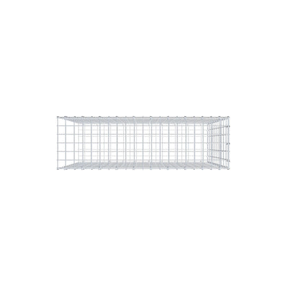 Mounted gabion type 2 100 cm x 100 cm x 30 cm, mesh size 5 cm x 10 cm, C-ring