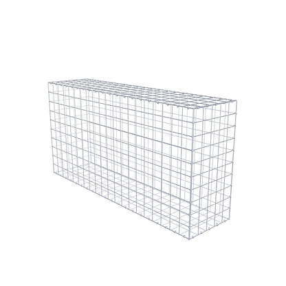 Gabione 200 cm x 100 cm x 50 cm (L x H x T), Maschenweite 10 cm x 10 cm, C-Ring
