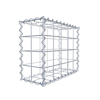 Gabione 50 cm x 40 cm x 20 cm (L x H x T), Maschenweite 10 cm x 10 cm, Spirale