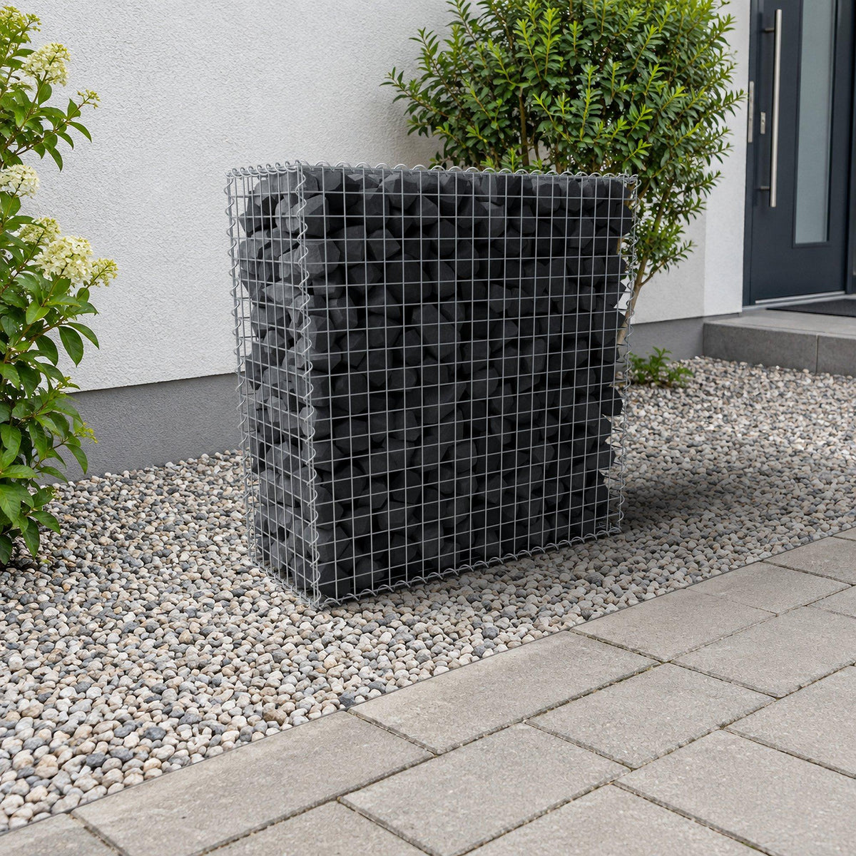 Gabion 100 cm x 100 cm x 40 cm (L x H x P), mailles 5 cm x 5 cm, spirale