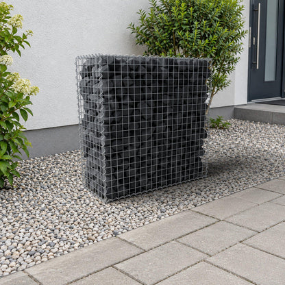 Gabion 100 cm x 100 cm x 40 cm (L x H x P), mailles 5 cm x 5 cm, spirale