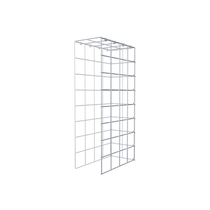 Monteret gabion type 4 80 cm x 40 cm x 20 cm (L x H x D), maskestørrelse 10 cm x 10 cm, C-ring
