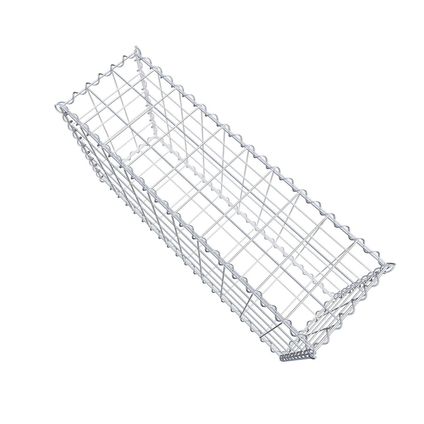 Lot de 2 gabions 100 cm x 50 cm x 30 cm (L x H x P), mailles 10 x 10 cm, spirale