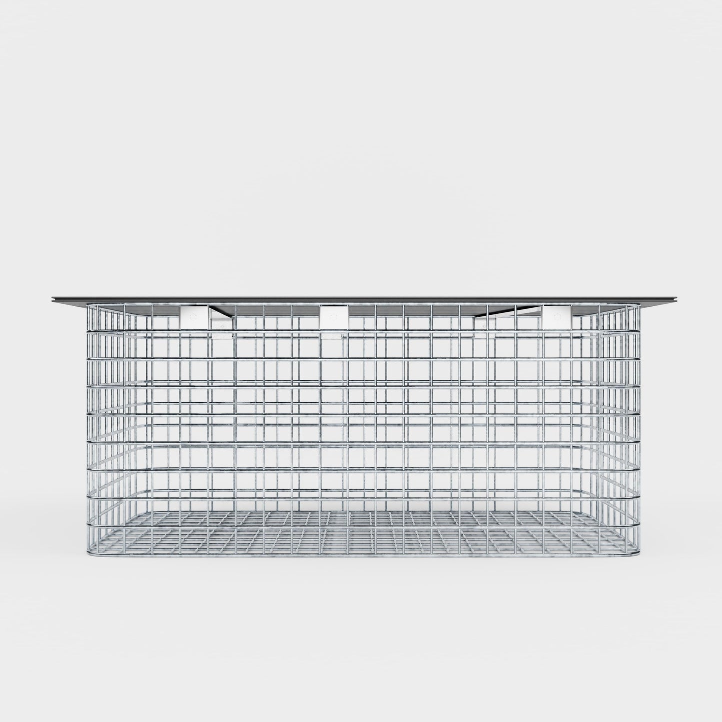 Banco de jardín 102 x 45 x 52 cm MW 5 x 5 cm galvanizado en caliente, con tablero reciclado en antracita