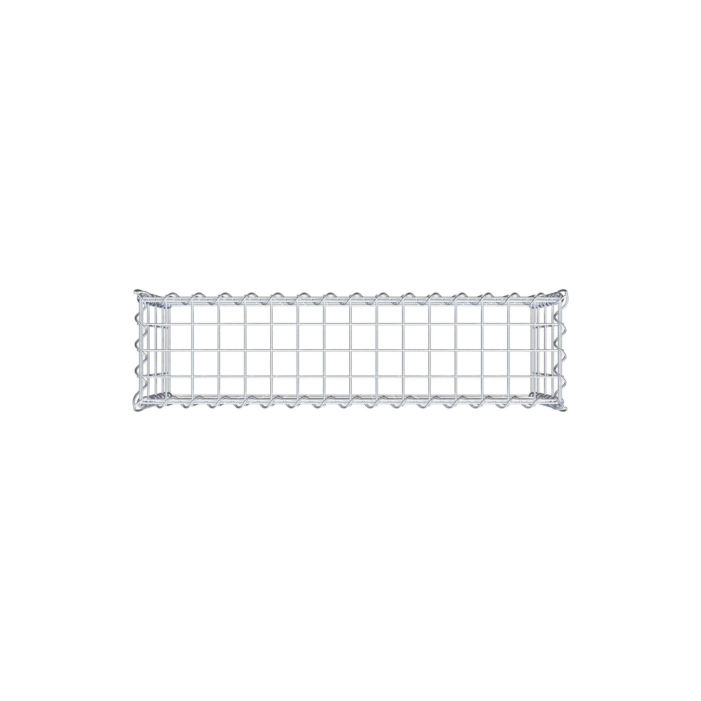 Anbaugabione Typ 3 80 cm x 40 cm x 20 cm (L x H x T), Maschenweite 5 cm x 10 cm, Spirale