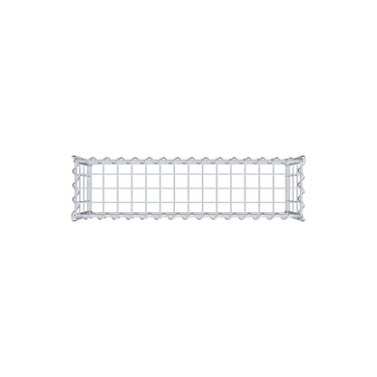 Anbaugabione Typ 3 80 cm x 40 cm x 20 cm (L x H x T), Maschenweite 5 cm x 10 cm, Spirale