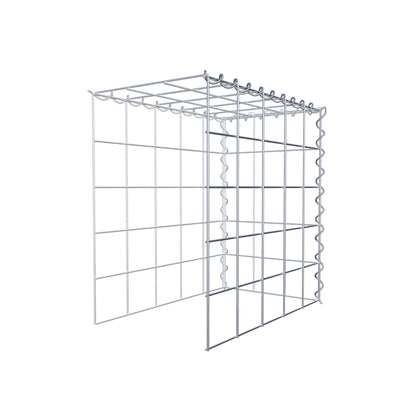 Gabbione aggiuntivo tipo 4 50 cm x 50 cm x 30 cm (L x H x P), dimensione maglia 10 cm x 10 cm, a spirale
