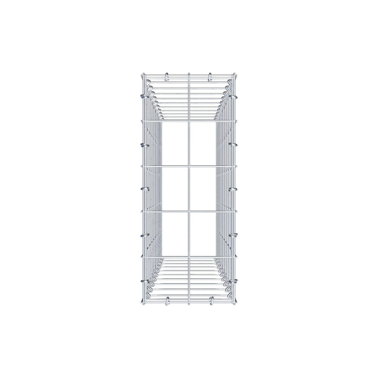 Anbaugabione Typ 3 100 cm x 20 cm x 50 cm (L x H x T), Maschenweite 10 cm x 10 cm, C-Ring