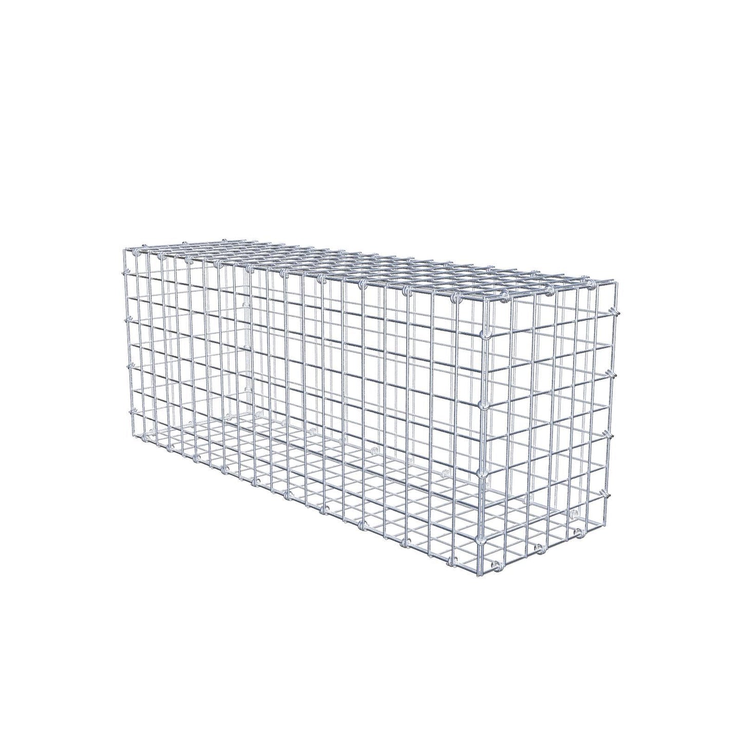 Gabbione 100 cm x 40 cm x 30 cm (L x H x P), maglia 5 x 5 cm, anello a spirale