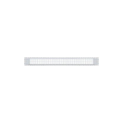 Gabbione 200 cm x 100 cm x 20 cm (L x H x P), maglia 5 cm x 5 cm, anello a C