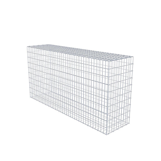 Gabion 200 cm x 100 cm x 50 cm (L x H x D), mesh size 5 x 10 cm, spiral ring