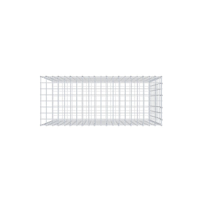 Monteret gabion type 2 100 cm x 80 cm x 40 cm, maskestørrelse 5 cm x 10 cm, C-ring