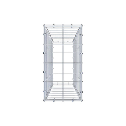 Gabion 100 cm x 20 cm x 40 cm (L x H x D), mesh size 10 cm x 10 cm, C-ring
