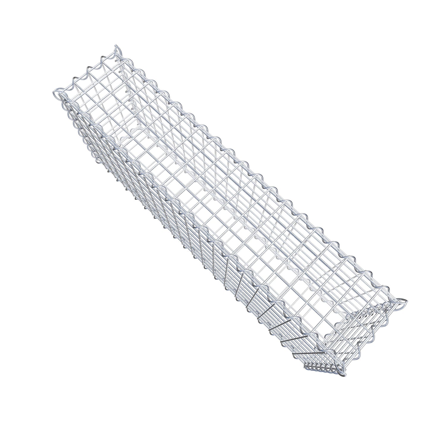 Gabione 100 cm x 40 cm x 20 cm (L x H x T), Maschenweite 5 cm x 5 cm, Spirale