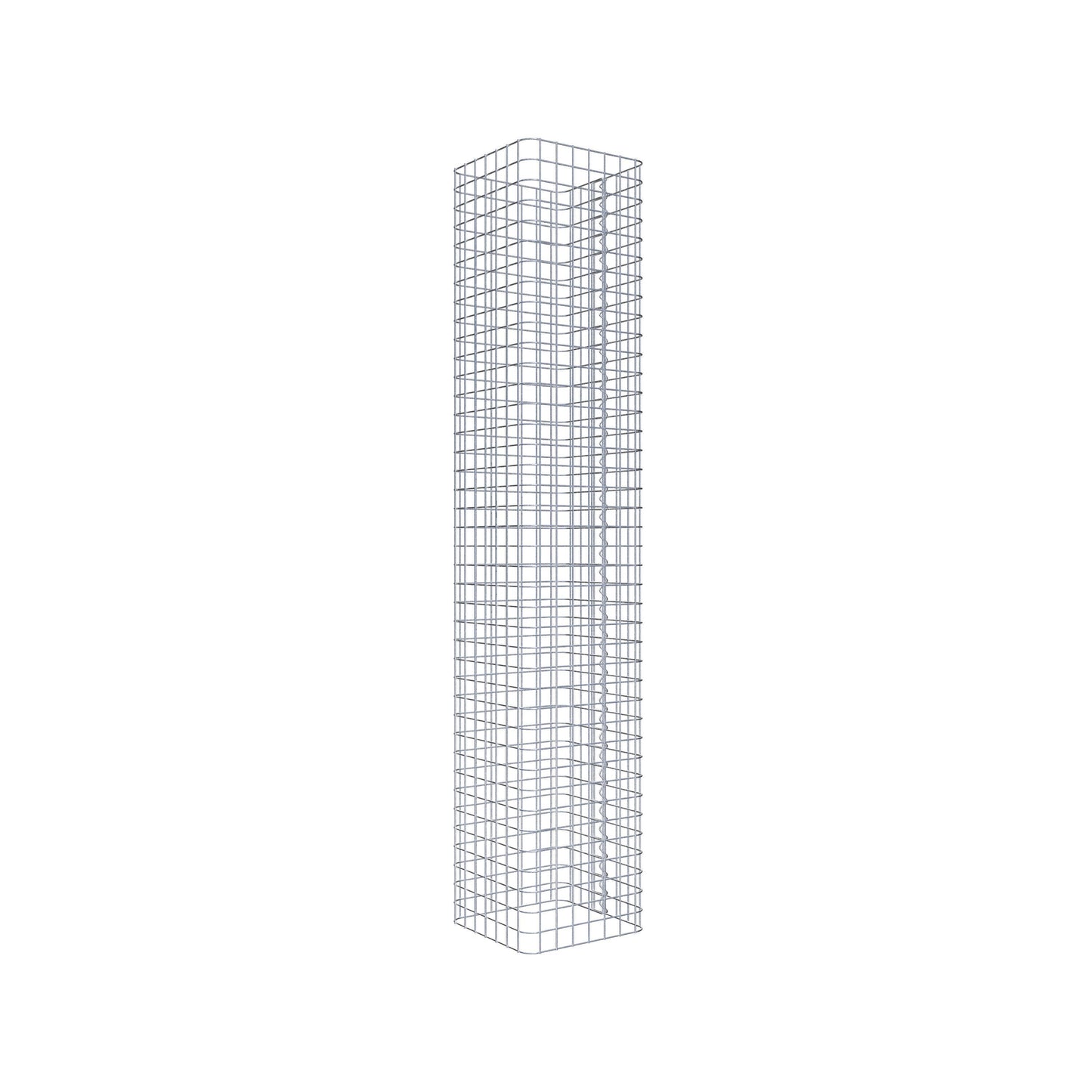 Gabionensäule eckig 37 cm x 37 cm, 200 cm Höhe, MW 5 cm x 5 cm