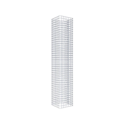 Gabionensäule eckig 37 cm x 37 cm, 200 cm Höhe, MW 5 cm x 5 cm