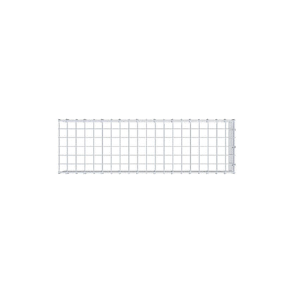 Fästbar gabion typ 4 100 cm x 20 cm x 30 cm (L x H x D), maskstorlek 5 cm x 5 cm, C-ring