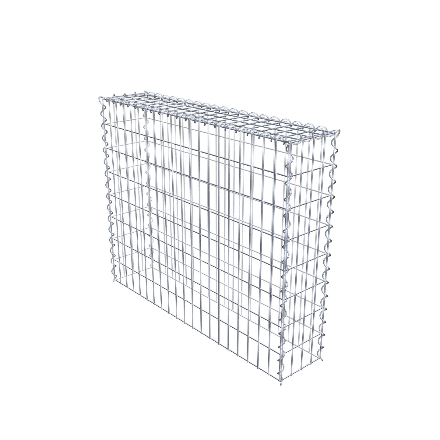 Gabbione aggiuntivo tipo 3 100 cm x 80 cm x 20 cm (L x H x P), dimensione maglia 5 cm x 10 cm, a spirale