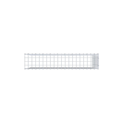 Typ 4 påbyggnadsgabion 100 cm x 60 cm x 20 cm (L x H x D), maskstorlek 5 cm x 5 cm, C-ring