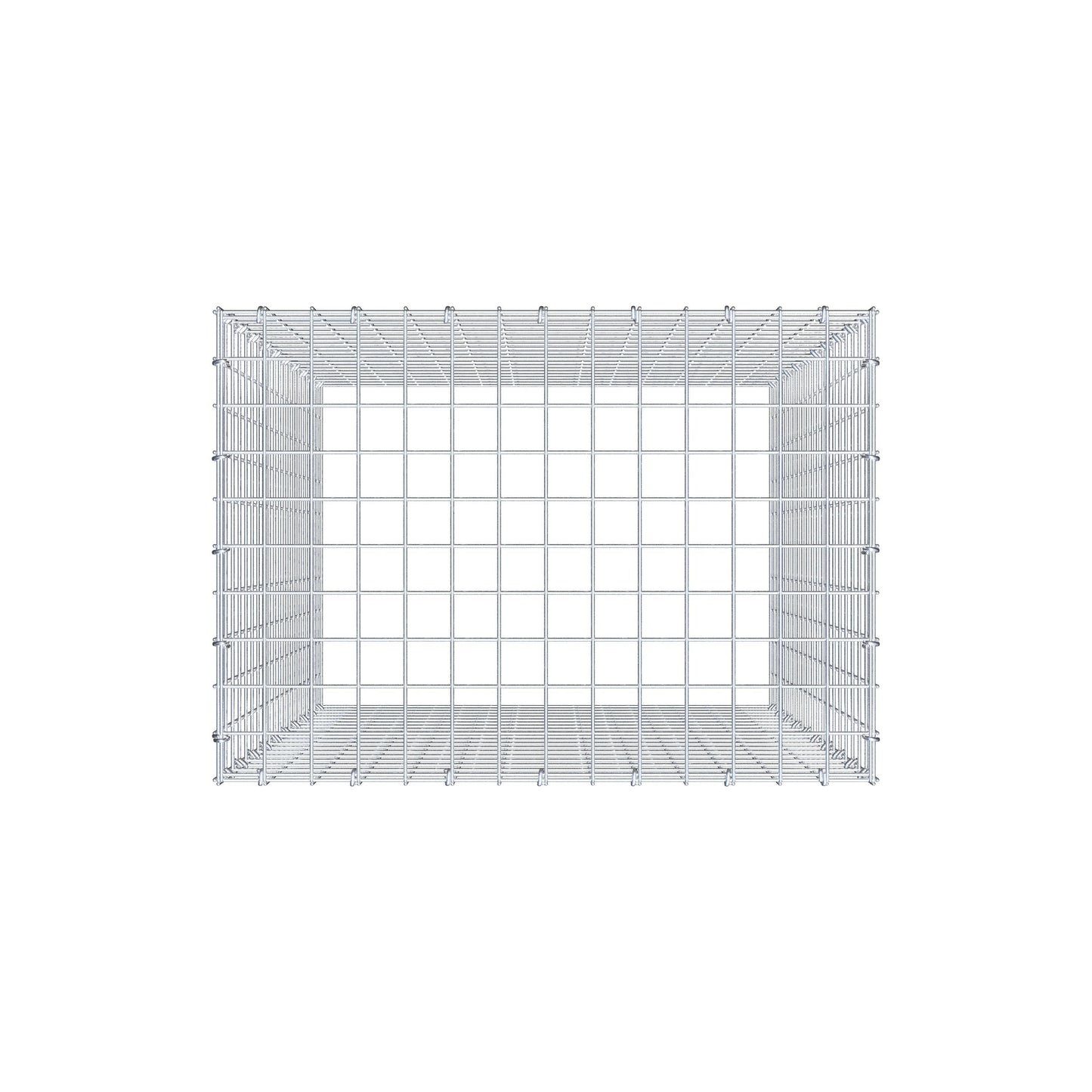 Gabbione aggiuntivo di tipo 3 100 cm x 70 cm x 50 cm (L x A x P), maglia 5 cm x 5 cm, anello a C