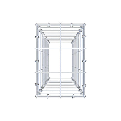 Fourche rapportée type 3 100 cm x 20 cm x 30 cm (L x H x P), maille 10 cm x 10 cm, anneau en C