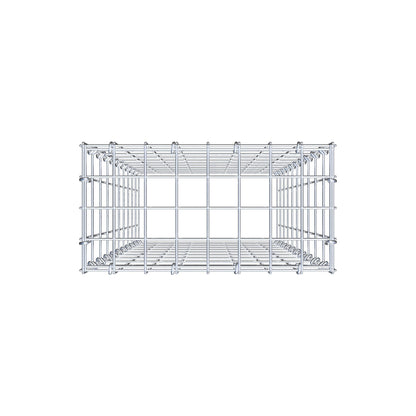 Gabbione aggiuntivo di tipo 3 100 cm x 40 cm x 20 cm (L x H x P), maglia 5 cm x 10 cm, anello a C