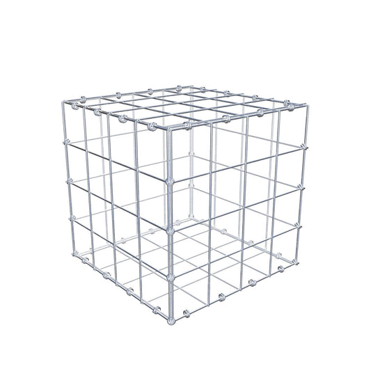 Gabion 40 cm x 40 cm x 40 cm (L x H x D), mesh size 10 x 10 cm, spiral ring