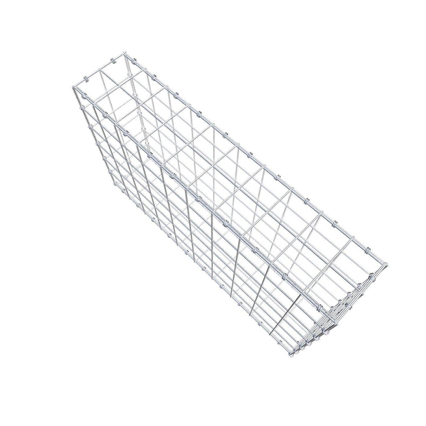 Gabion 100 cm x 60 cm x 20 cm (L x H x D), mesh size 10 x 10 cm, spiral ring