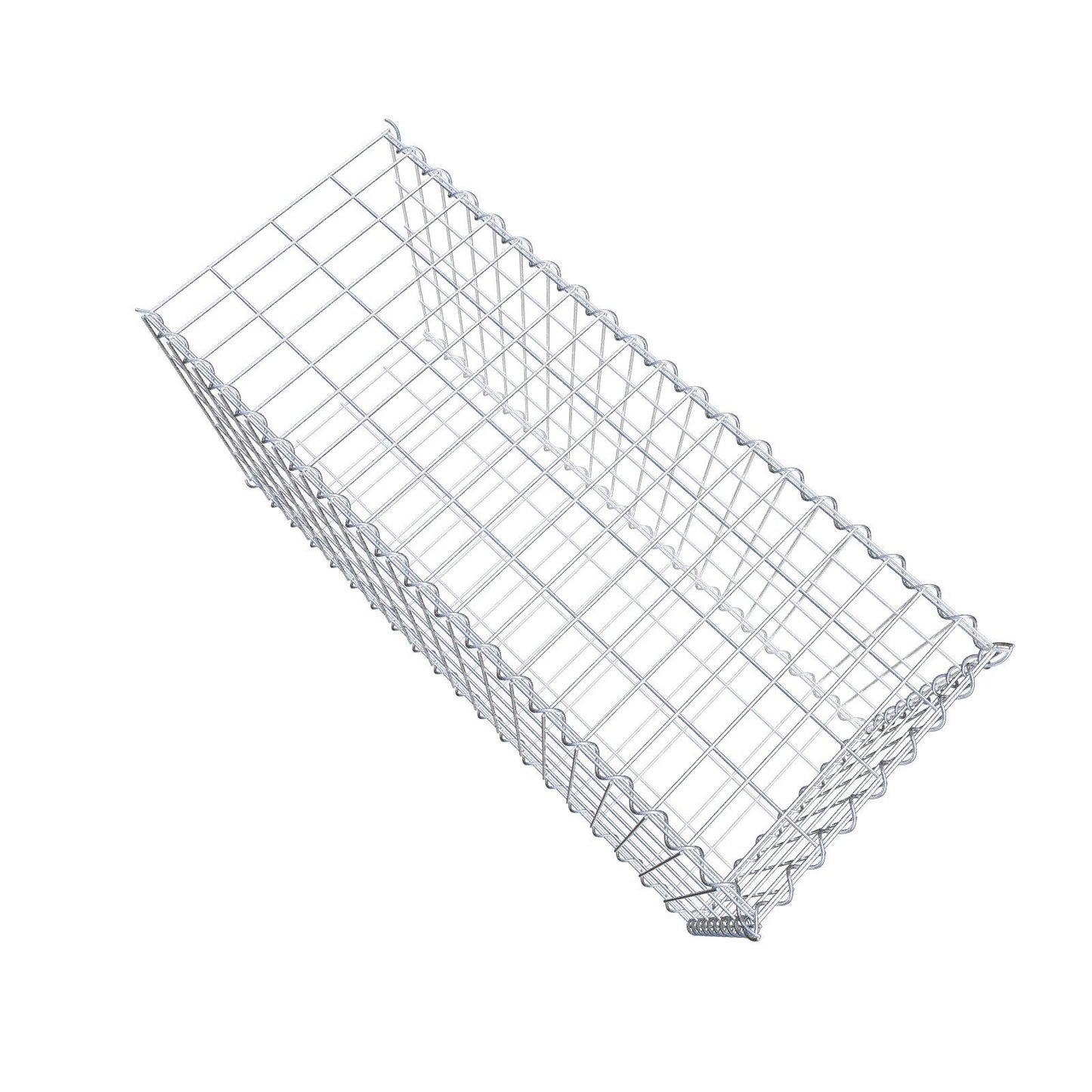 Anbaugabione Typ 2 100 cm x 50 cm x 40 cm (L x H x T), Maschenweite 5 cm x 10 cm, Spirale