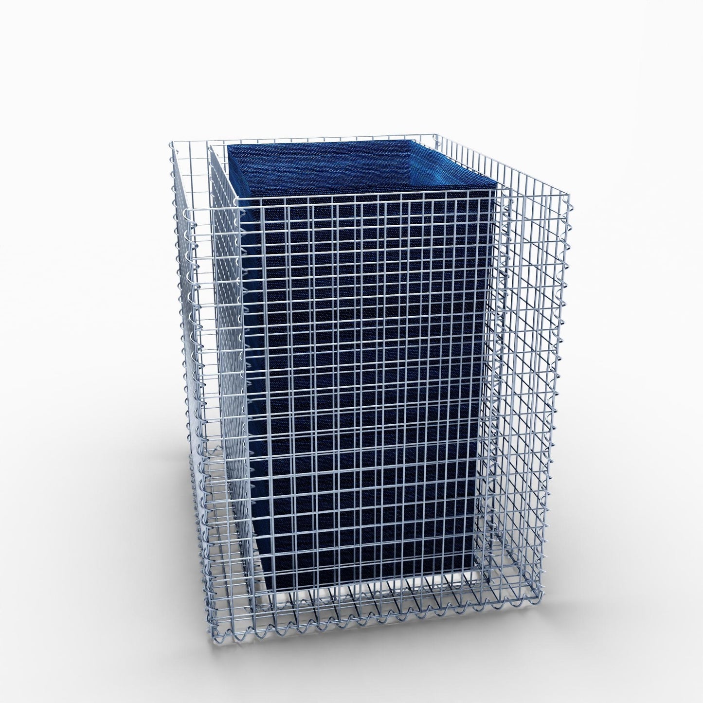 Rechthoekig verhoogd bed 100 cm x 80 cm x 100 cm (L x H x D), maaswijdte 5 x 5 cm, wanddikte 10 cm