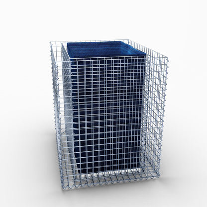 Rechthoekig verhoogd bed 100 cm x 80 cm x 100 cm (L x H x D), maaswijdte 5 x 5 cm, wanddikte 10 cm
