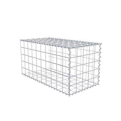 Grown-on gabion type 2 100 cm x 50 cm x 50 cm (L x H x D), mesh size 10 cm x 10 cm, spiral