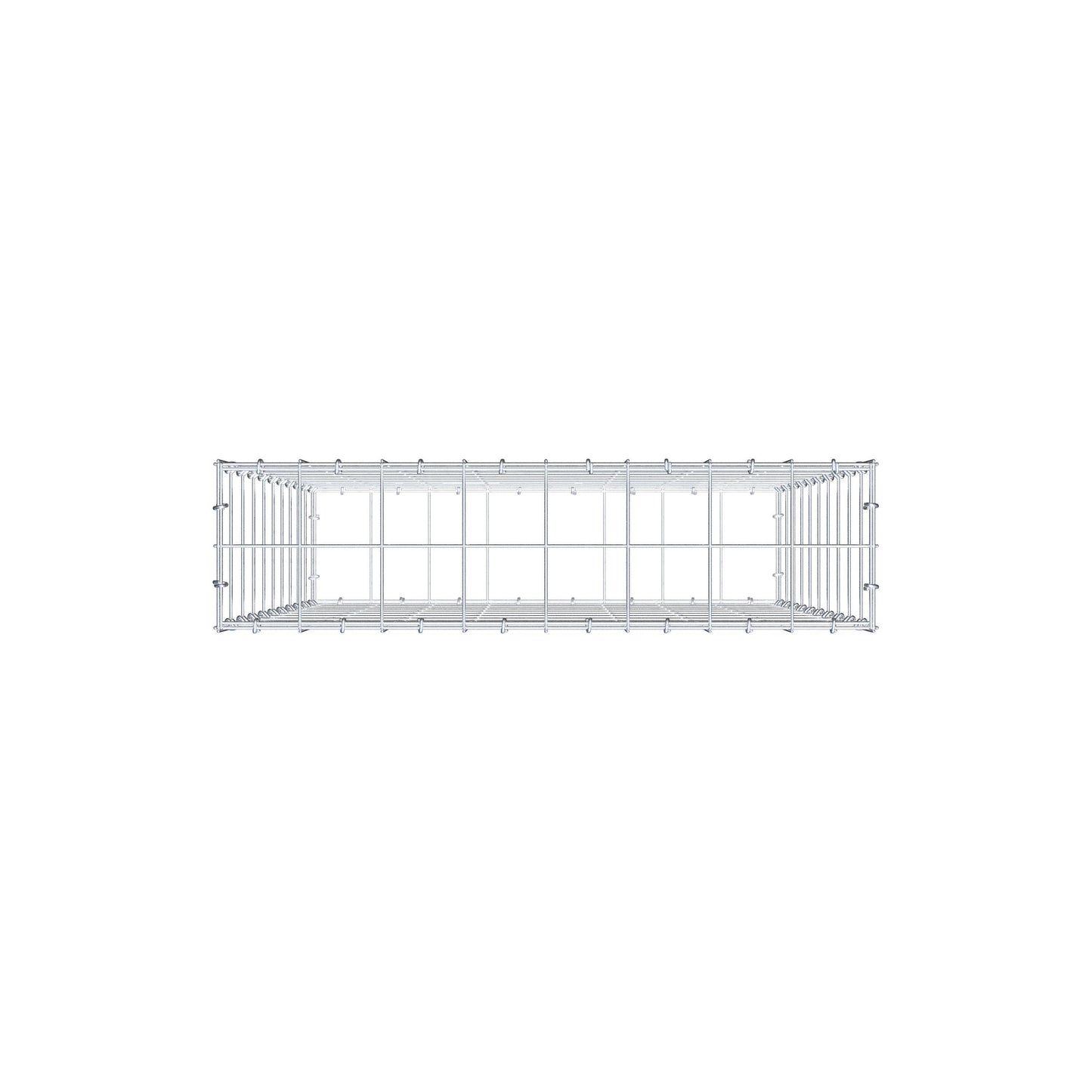 Gabbione 100 cm x 80 cm x 20 cm (L x H x P), maglia 10 cm x 10 cm, anello a C