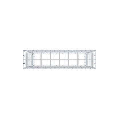 Gabbione 100 cm x 80 cm x 20 cm (L x H x P), maglia 10 cm x 10 cm, anello a C