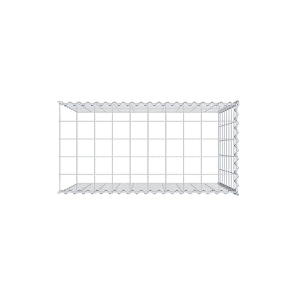 Opvokset gabion type 4 100 cm x 80 cm x 50 cm (L x H x D), maskestørrelse 10 cm x 10 cm, spiral